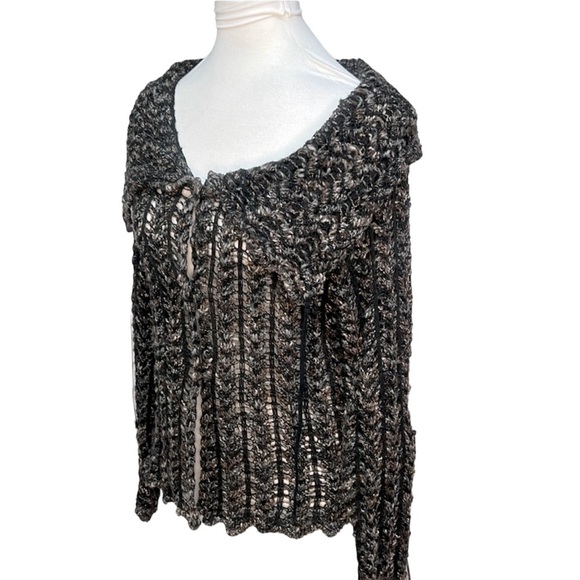 Paolo Bellucci Marled Open Weave Sweater - Picture 3 of 7